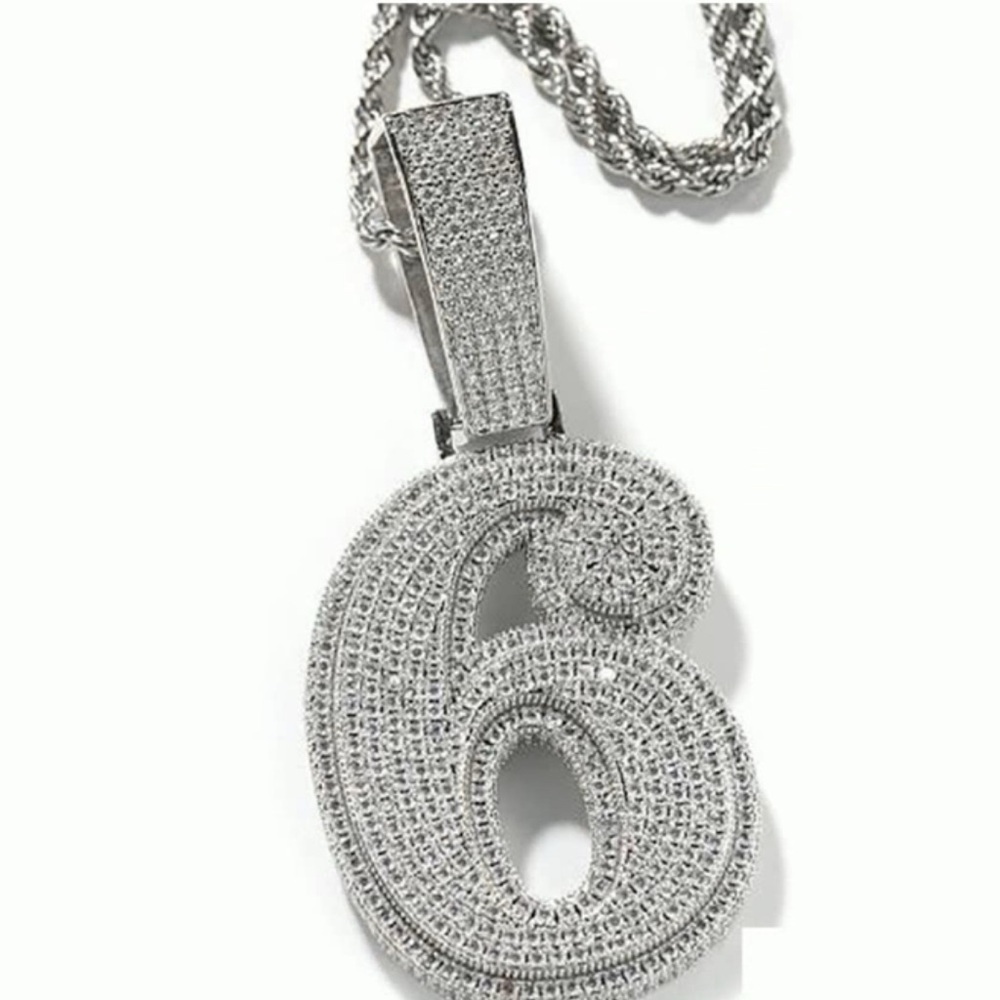 NWT, Ice Water Jewelry, Pedant‎ Charm and 24” Stainless Steel Chain, Silver